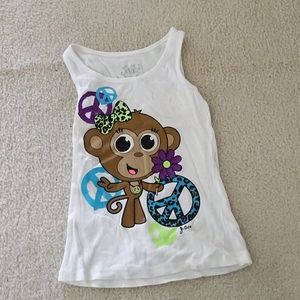 Justice monkey tank top